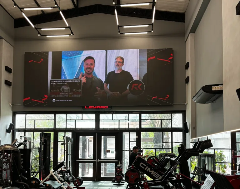 Painel de LED para academia