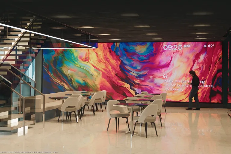 Painel de LED para Ambiente Corporativo